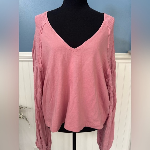 NWT Free People Kathy Tee ~ Rose Blush ~ Medium ~ NEW! - Picture 5 of 13